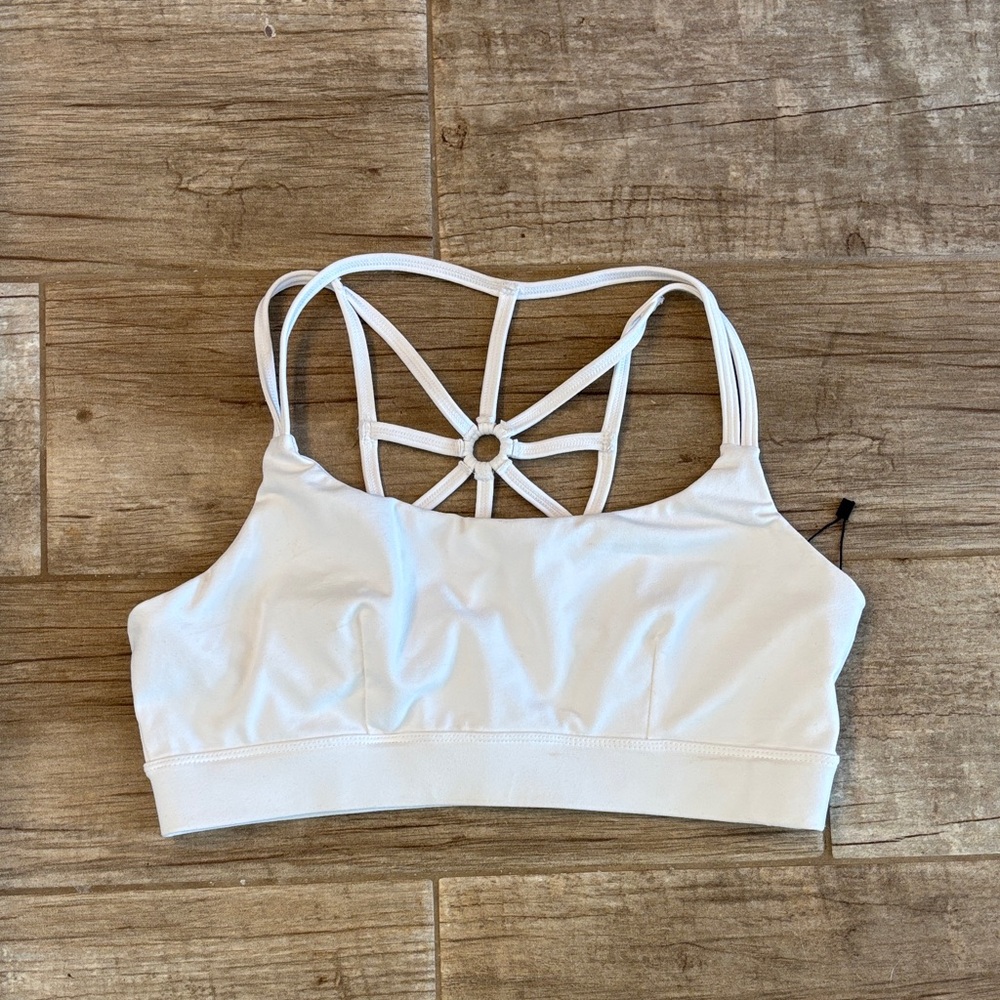 White Strappy Back Sports Bra - Women Intimates & Sleepwear